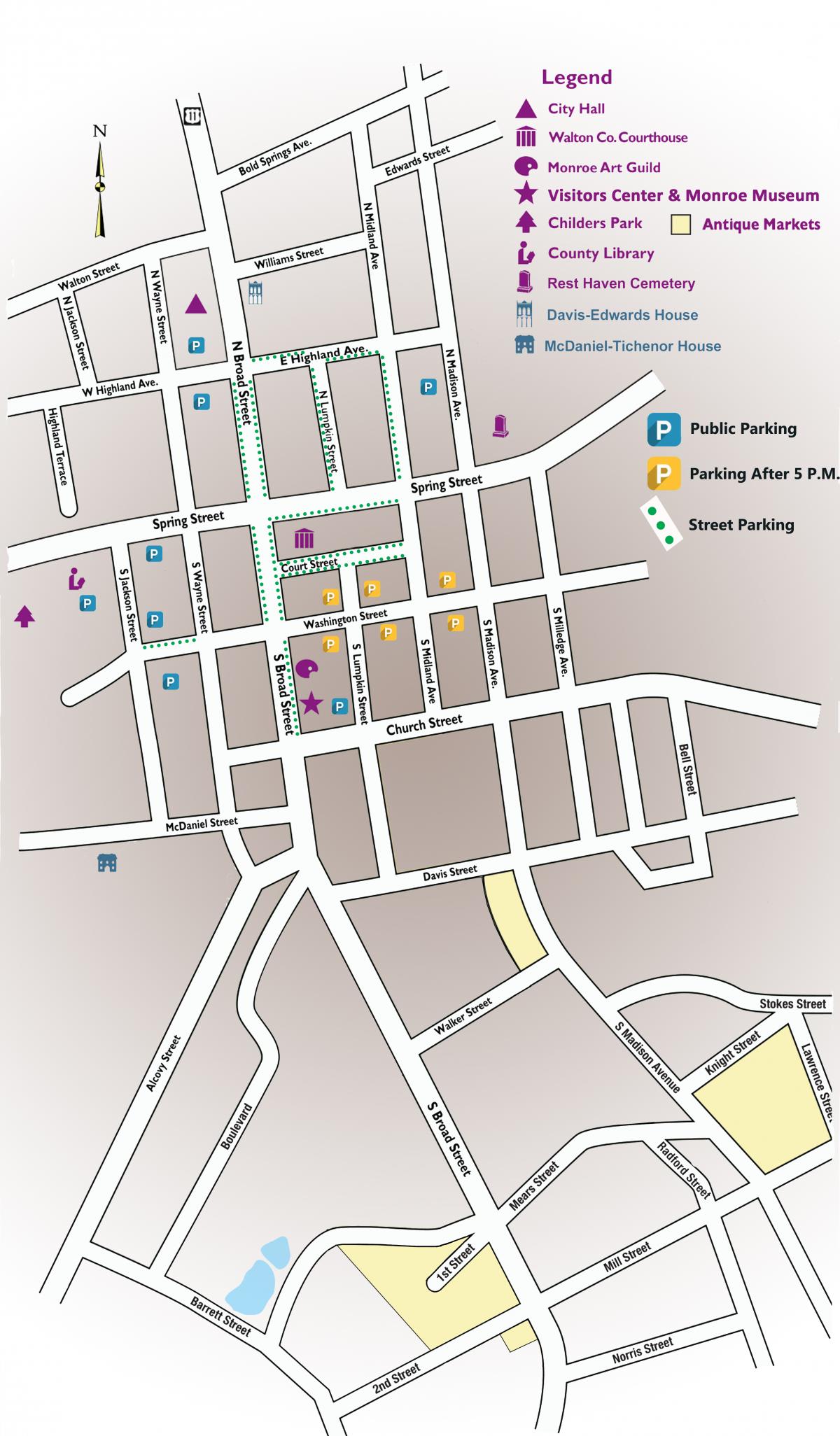 Downtown Maps Monroe
